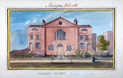 Camden Chapel, East Lane, Southwark, London, 1825 af G Yates