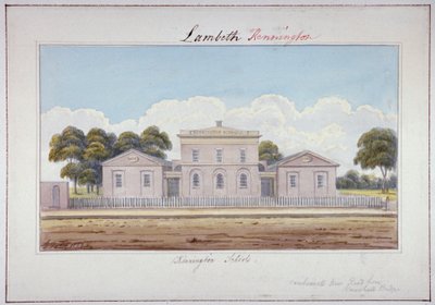Kennington Schools, Camberwell New Road, Lambeth, London, 1826 af G Yates