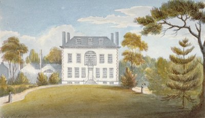 Mitcham Hall, Mitcham, Surrey, 1825 af G Yates