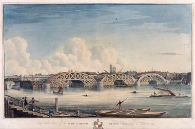 New London Bridge, London, 1827 af G Yates