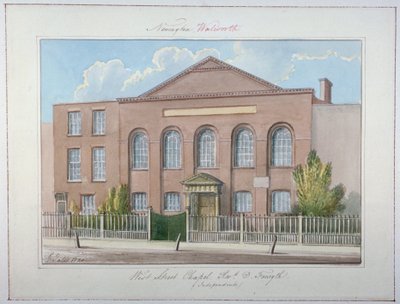 West Street Independent Chapel, Southwark, London, 1826 af G Yates