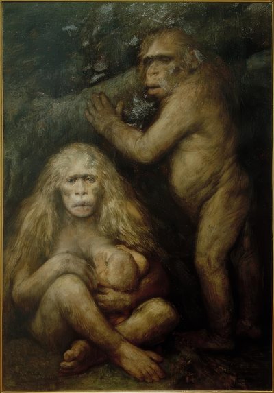 Pithecanthropus alalus af Gabriel Cornelius Ritter von Max