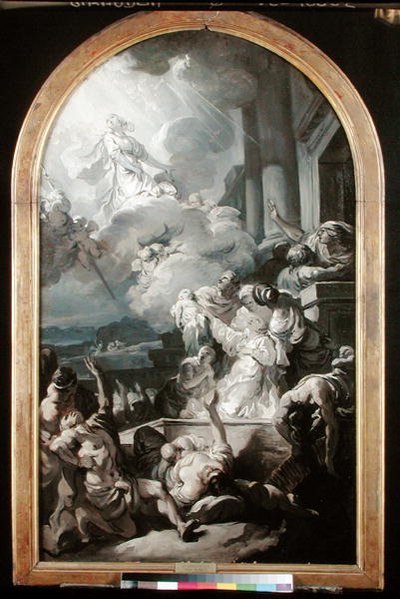 Miraklet i St. Genevieve, ca. 1765 af Gabriel Francois Doyen