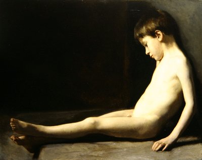 The Young Model Asleep (olie på lærred) af Gabriel Gruchy