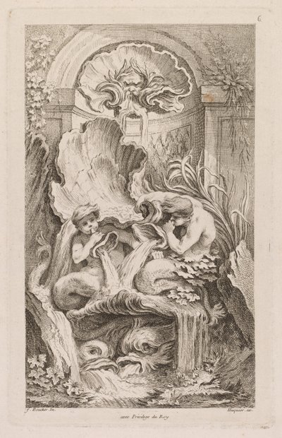 Springvandsbog: nr. 6, ca. 1736. af Gabriel Huquier