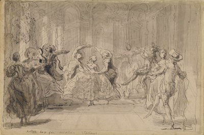 Ballet fra "The Rival Fairies" af Gabriel Jacques de Saint Aubin