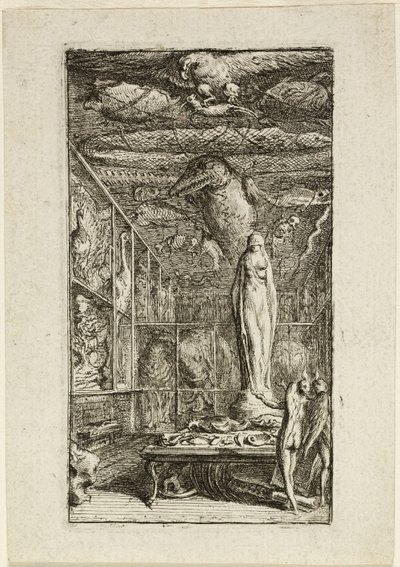Frontispice til Almanach Historico-Physique af Gabriel Jacques de Saint Aubin