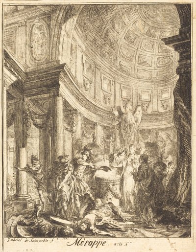 Merope af Gabriel Jacques de Saint Aubin