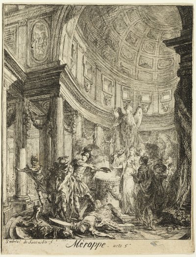 Merope af Gabriel Jacques de Saint Aubin