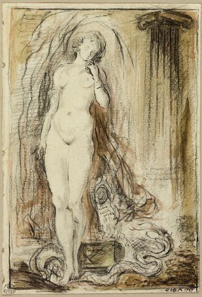 Pandora af Gabriel Jacques de Saint Aubin