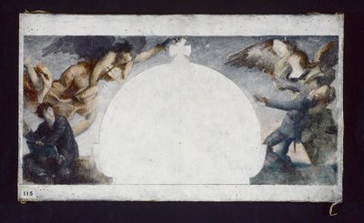 Skitse til maleri af monumentet for de faldne i krigen i 1870 på Lycée Chaptal, ca. 1879 (olie på lærred) af Gabriel Joseph Marie Augustin Ferrier