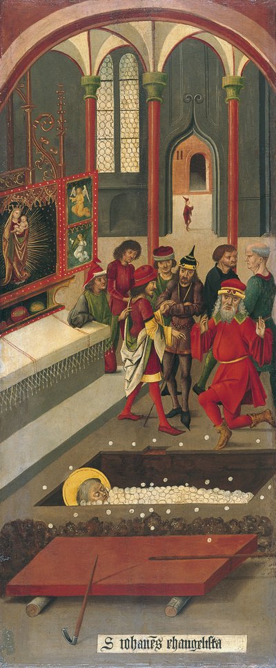 Værtens mirakel ved Johannesgraven, 1478 af Gabriel Mälesskircher