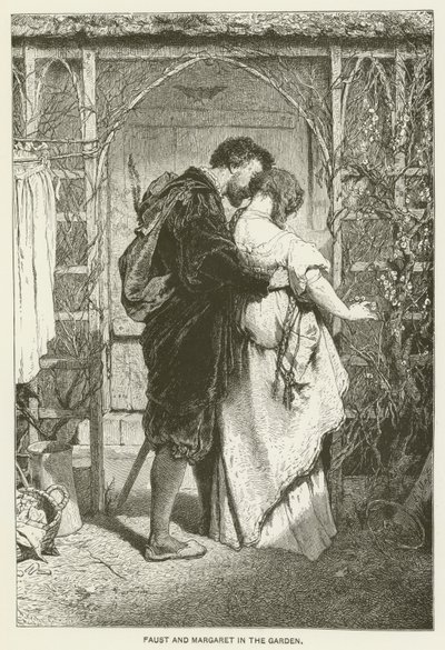 Faust og Margaret i haven af Gabriel Max