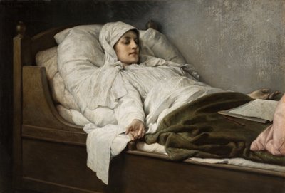 The Seeress of Prevorst in High Sleep, 1892 af Gabriel Max