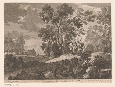 Kristus og Emmaus Landskaber med scener fra Kristi liv (serietitel) af Gabriel Perelle