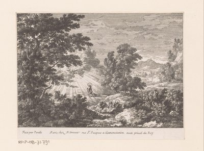 Kristus i Getsemane Have Landskaber med bibelske scener (serietitel) af Gabriel Perelle