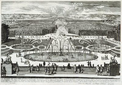 Latona-bassinet i haven ved slottet i Versailles - af Perelle, slutningen af det 17. århundrede af Gabriel Perelle