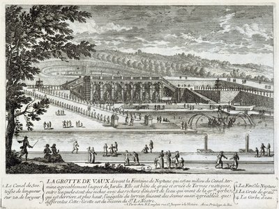 Udsigt over hulen Vaux Le Vicomte (Vaux-Le-Vicomte) - af Perelle, slutningen af det 17. århundrede af Gabriel Perelle