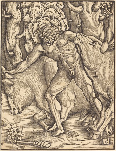 Hercules bortfører kvæget i Geryon af Gabriel Salmon