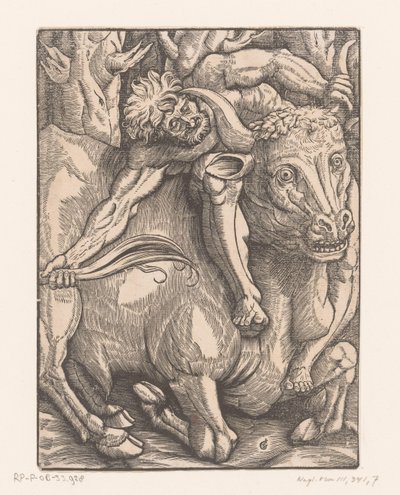 Hercules kæmper med Achelous Labours of Hercules (serietitel) af Gabriel Salmon