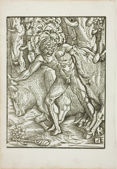 The Labours of Hercules: Fangst af geryonernes okser i Erythia af Gabriel Salmon