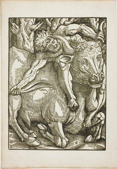The Labours of Hercules: Hercules Capture of the Cretan Bull af Gabriel Salmon