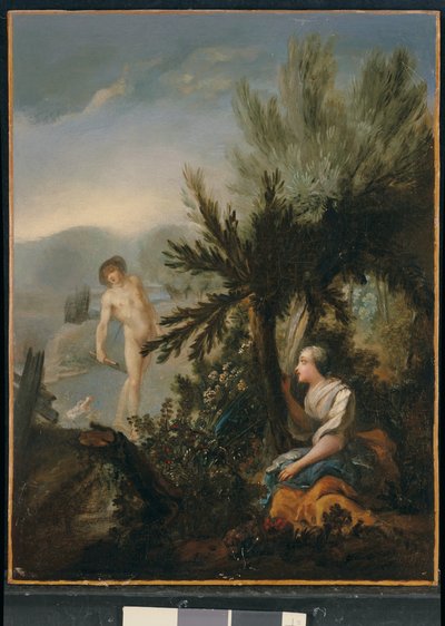 The Case of Conscience (olie på lærred) af Gabriel de Saint-Aubin