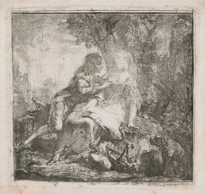 De to elskende af Gabriel de Saint-Aubin