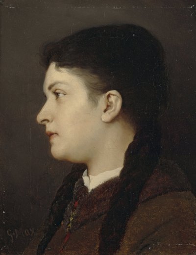 pige portræt af Gabriel von Max