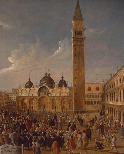 Italien, Veneto, Venedig, Karneval på San Marco-pladsen, nærbillede af Gabriele Bella