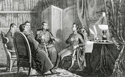 Prins Charles Albert af Carignano (1798-1849) lover sin støtte til liberale konspiratorer, 6. marts af Gabriele Castagnola