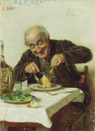 Et tilfredsstillende måltid af Gaetano Bellei
