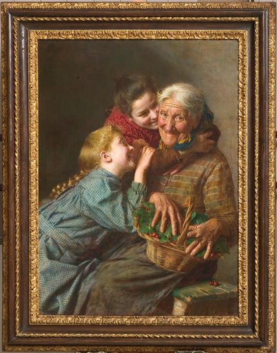 The Welcome Guest 1882 (olie på lærred) af Gaetano Bellei