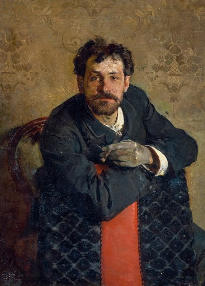 Portræt af arkitekt Antonio Curri, af Gaetano Esposito (1858-1911) af Gaetano Esposito