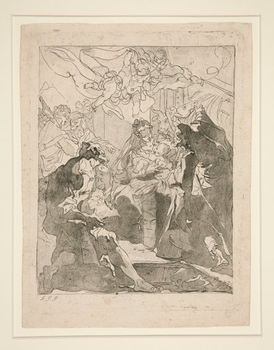 Tilbedelse af hyrderne af Gaetano Gandolfi