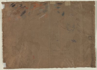 Skitse af et hoved (verso) af Gaetano Gandolfi