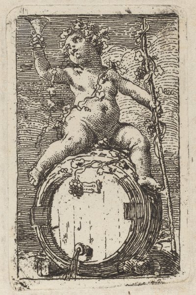 Spædbarnet Bacchus på en vintønde af Gaetano Gandolfi