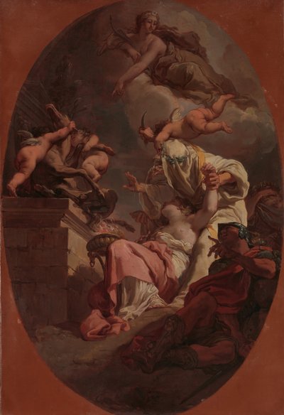 The Sacrifice of Iphigenia, 1789. af Gaetano Gandolfi