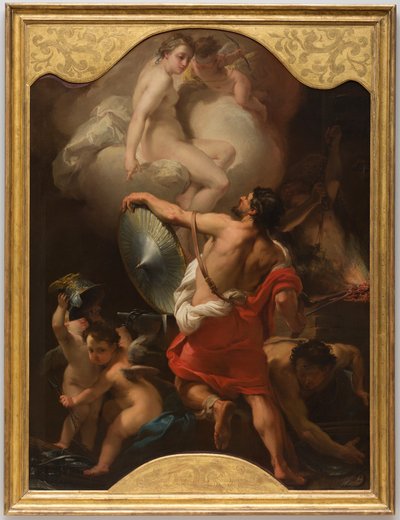 Venus bestiller rustning til Aeneas i Vulcans smedje af Gaetano Gandolfi