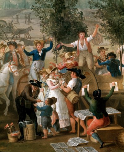 Festen for buens madonna i Napoli - Maleri af Gaetano Gigante (1770-1840) 1825 Napoli, Museo Nazionale di San Martino af Gaetano Gigante