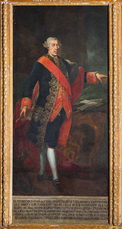 Vicekonge Domenico Caracciolo (olie på lærred) af Gaetano Mangano