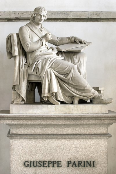 Statue af Giuseppe Parini, 1838 af Gaetano Matteo Monti