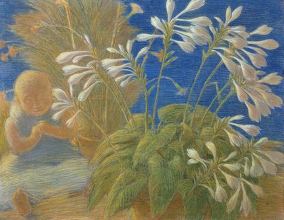 Japanske liljer, 1906 af Gaetano Previati