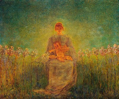Madonna af liljer af Gaetano Previati