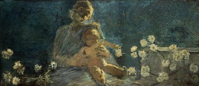 Vor Frue af krysantemum af Gaetano Previati