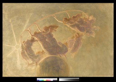 Timernes dans, 1889 (olie og tempera på lærred) af Gaetano Previati