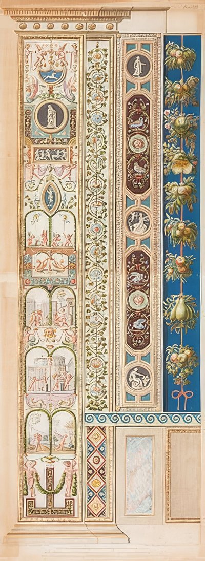 Pilaster Loggia VIII (dekoration med grupper af børn) af Gaetano Savorelli