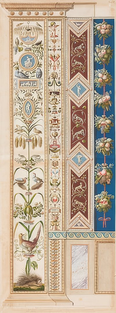Pilaster Loggia XI (dekoration med pindsvin) af Gaetano Savorelli