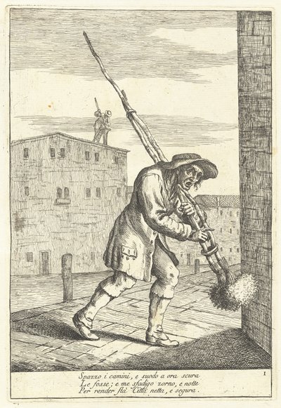 Scoa Camin (skorstensfejer) af Gaetano Zompini