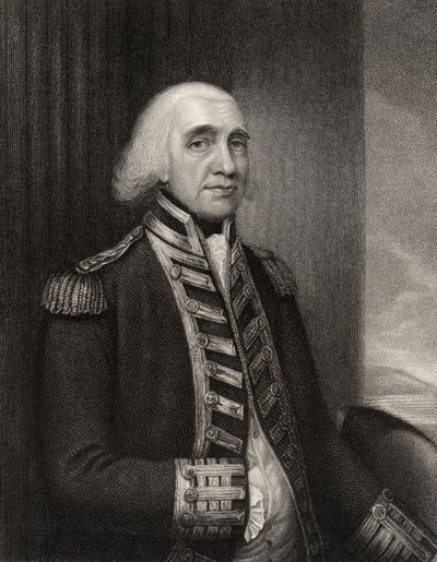 Admiral Richard Howe, graveret af W.T. Fry, fra 